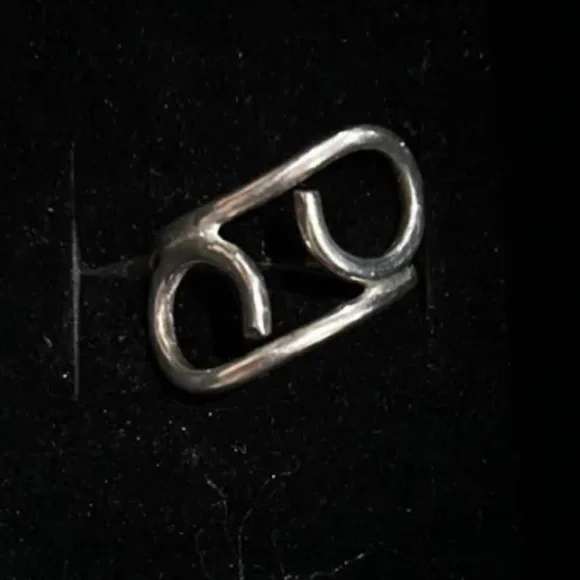 925 Sterling Silver Toe Ring or ring Adjustable. Thick ring! - Picture 1 of 4